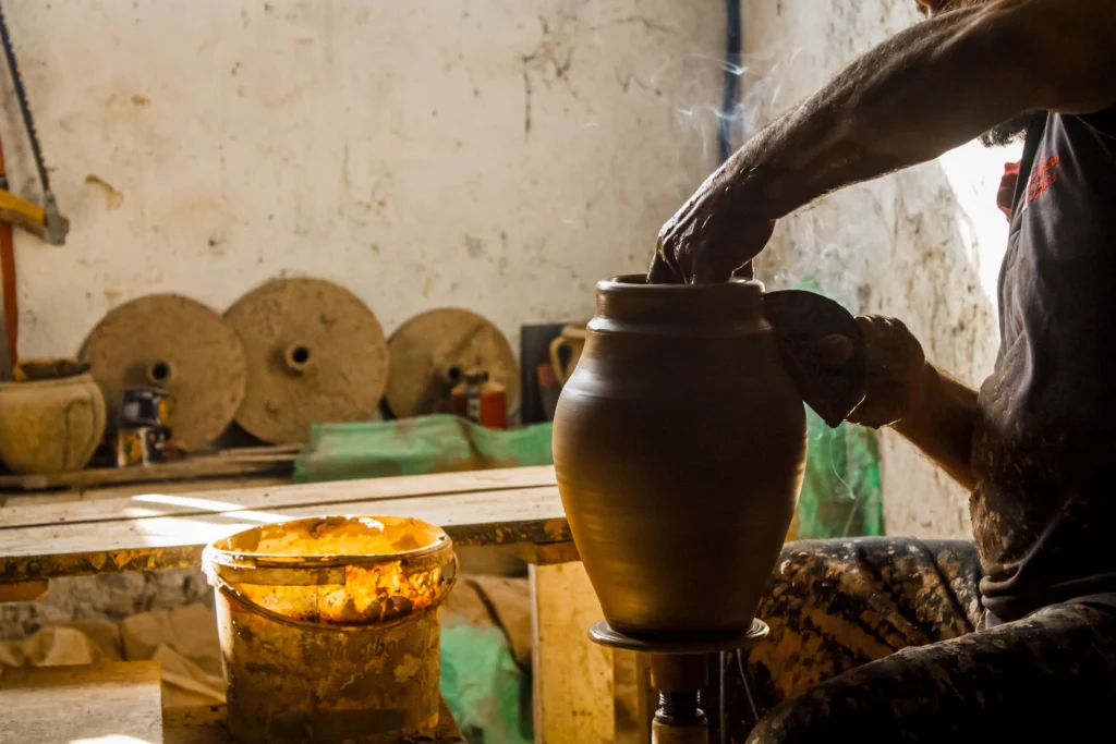 Traditional Moroccan Artisans at Work